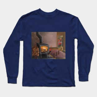 Logs Escaping Fiery Pain Long Sleeve T-Shirt